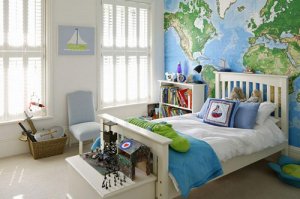 10 фото дизайна детской комнаты в голубых тонах