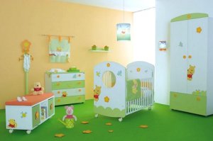 Дизайн детской комнаты в зеленых тонах 16 фото