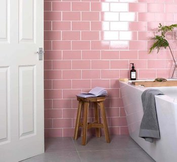 Фото дизайна ванной в розовом цвете 8 фото